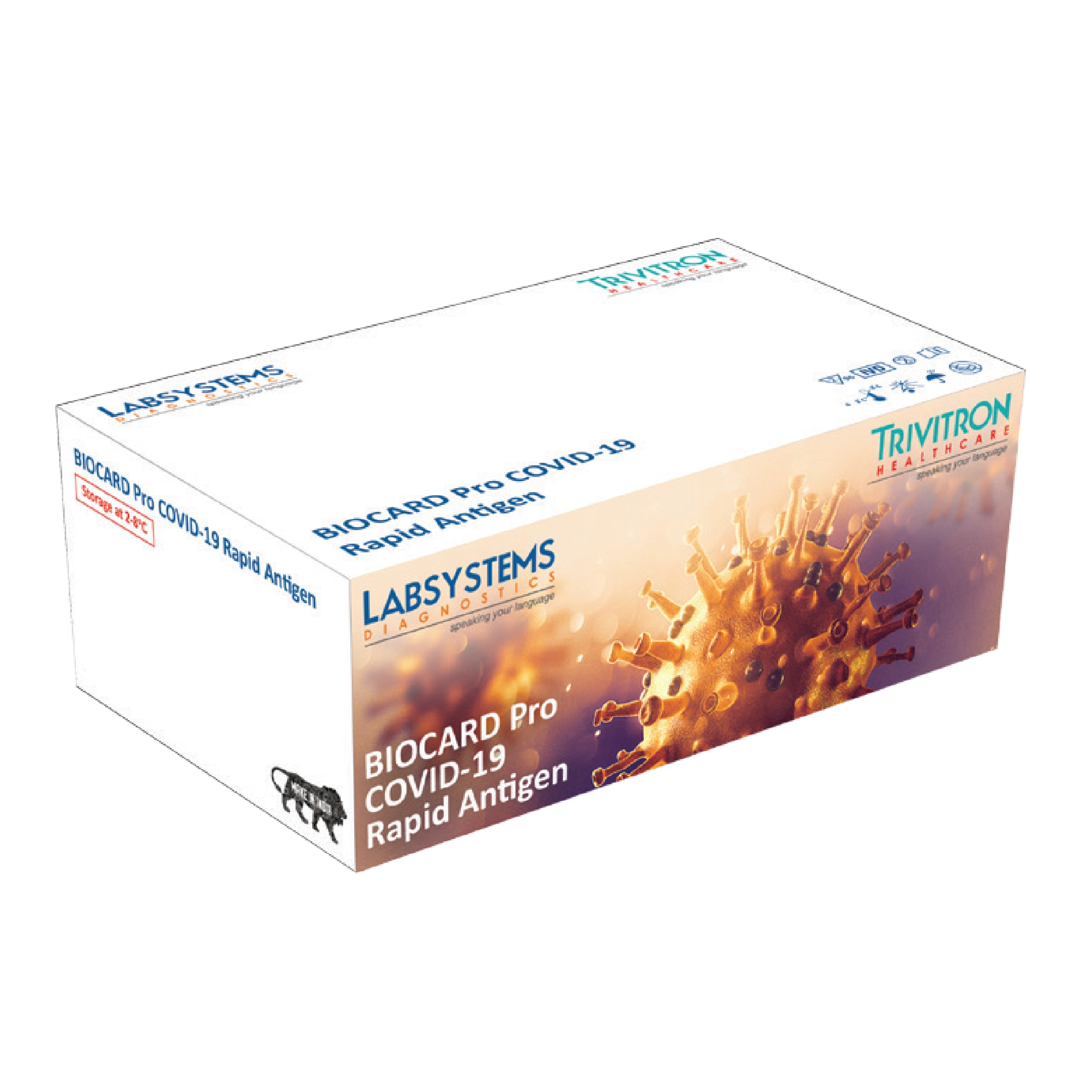 Bộ kit test nhanh kháng nguyên  BIOCARD Pro COVID-19 Rapid Antigen hộp 25 bộ kit