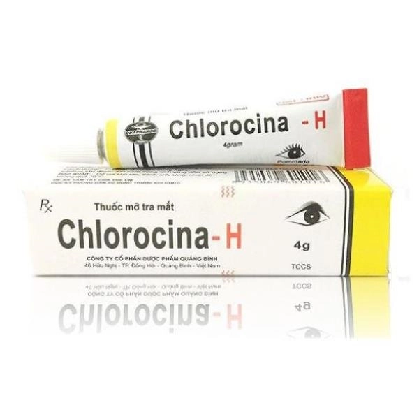 Thuốc mỡ tra mắt Chlorocina - H hộp 1 tuýp 4g