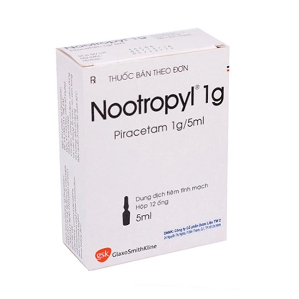 Thuốc tiêm Nootropyl 1g/5ml hộp 12 ống x 5ml