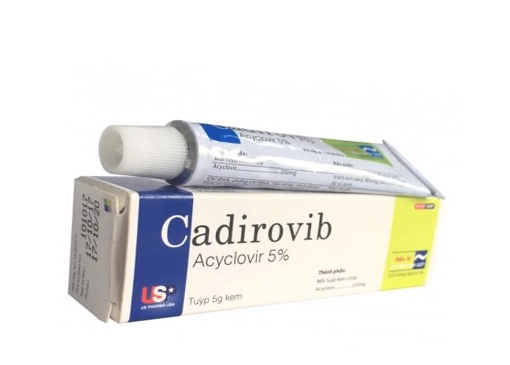 Kem bôi ngoài da CADIROVIB USP hộp 1 tuýp 5g