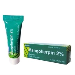 Thuốc điều trị bệnh da liễu Mangoherpin 2% hộp 1 tuýp 10g