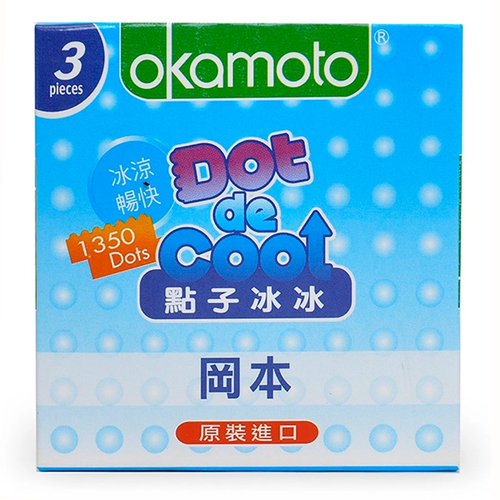 Bao cao su Okamoto Dot De Cool hộp 3 cái