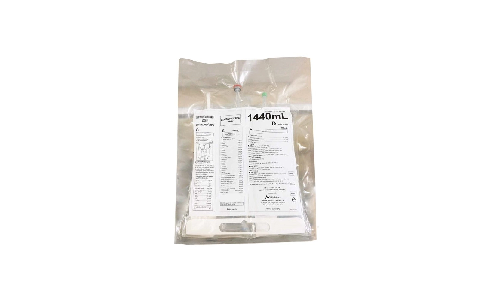 Dung dịch tiêm truyền Combilipid Peri JW Pharmaceutical gói 1440ml