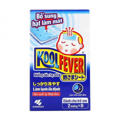 Miếng dán hạ sốt dành cho trẻ em Koolfever hộp 16 miếng