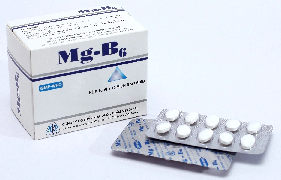 Viên uống bổ sung Mg-B6 MEKOPHAR hộp 100 viên