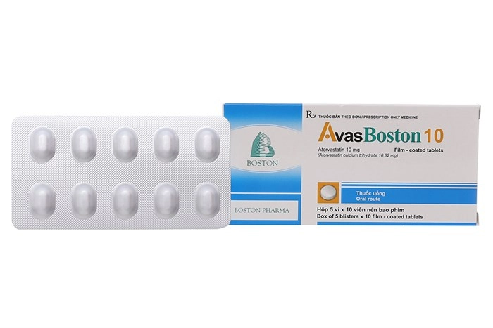 Thuốc hạ mỡ máu AvasBoston 10 hộp 5 vỉ x 10 viên