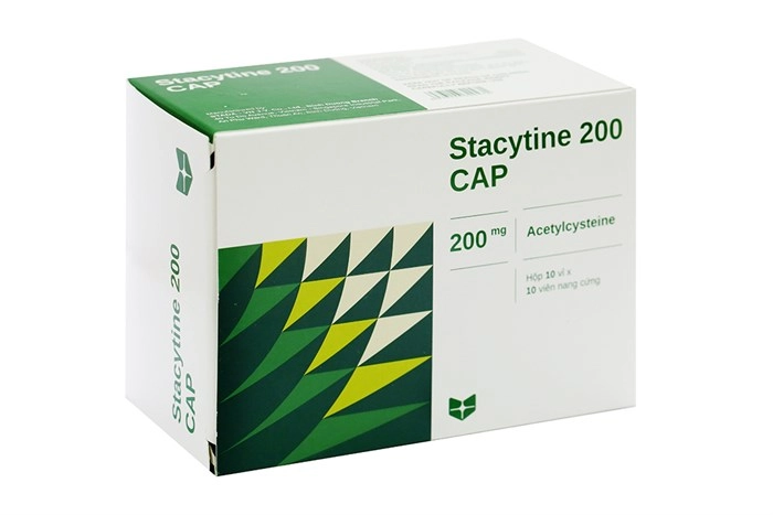 Thuốc long đờm Stacytine 200 CAP hộp 10 vỉ x 10 viên