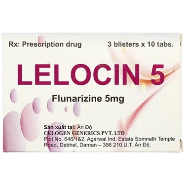 Thuốc trị đau nửa đầu Lelocin 5 Celogen hộp 3 vỉ x 10 viên