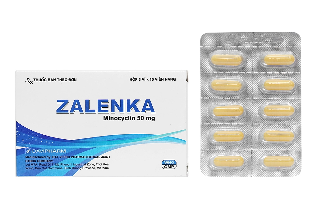 Thuốc kháng sinh Zalenka 50mg hộp 30 viên