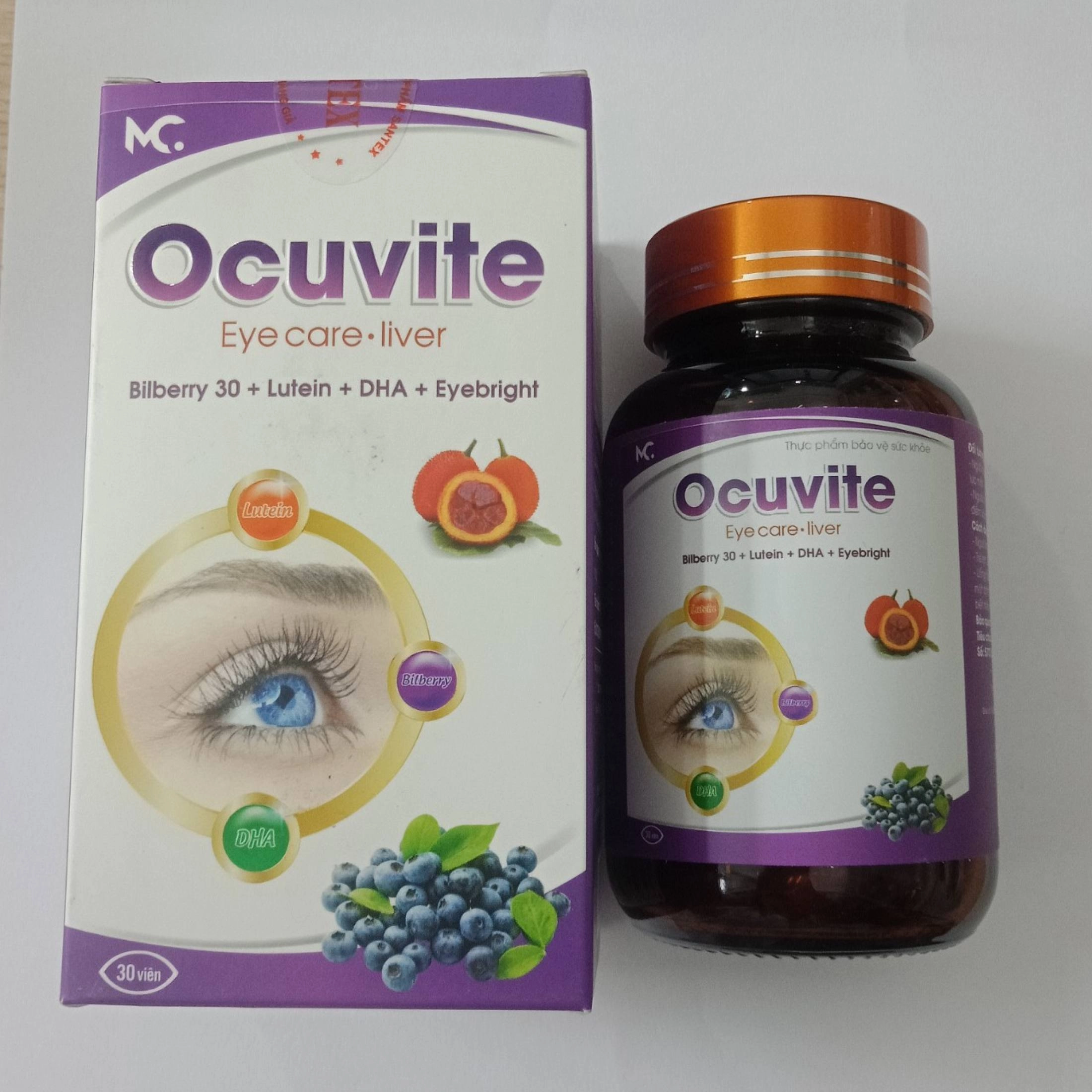 Viên uống bổ mắt Ocuvite hộp 1 lọ 30 viên