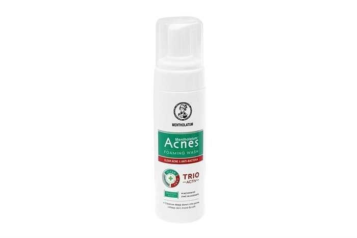 Dung dịch rửa mặt tạo bọt Acnes Foaming Wash Trio Active chai 150ml