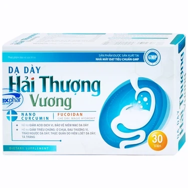 Hỗ trợ giảm acid dịch vị, bảo vệ niêm mạc dạ dày Dạ Dày Hải Thượng Vương hộp 3 vỉ x 10 viên