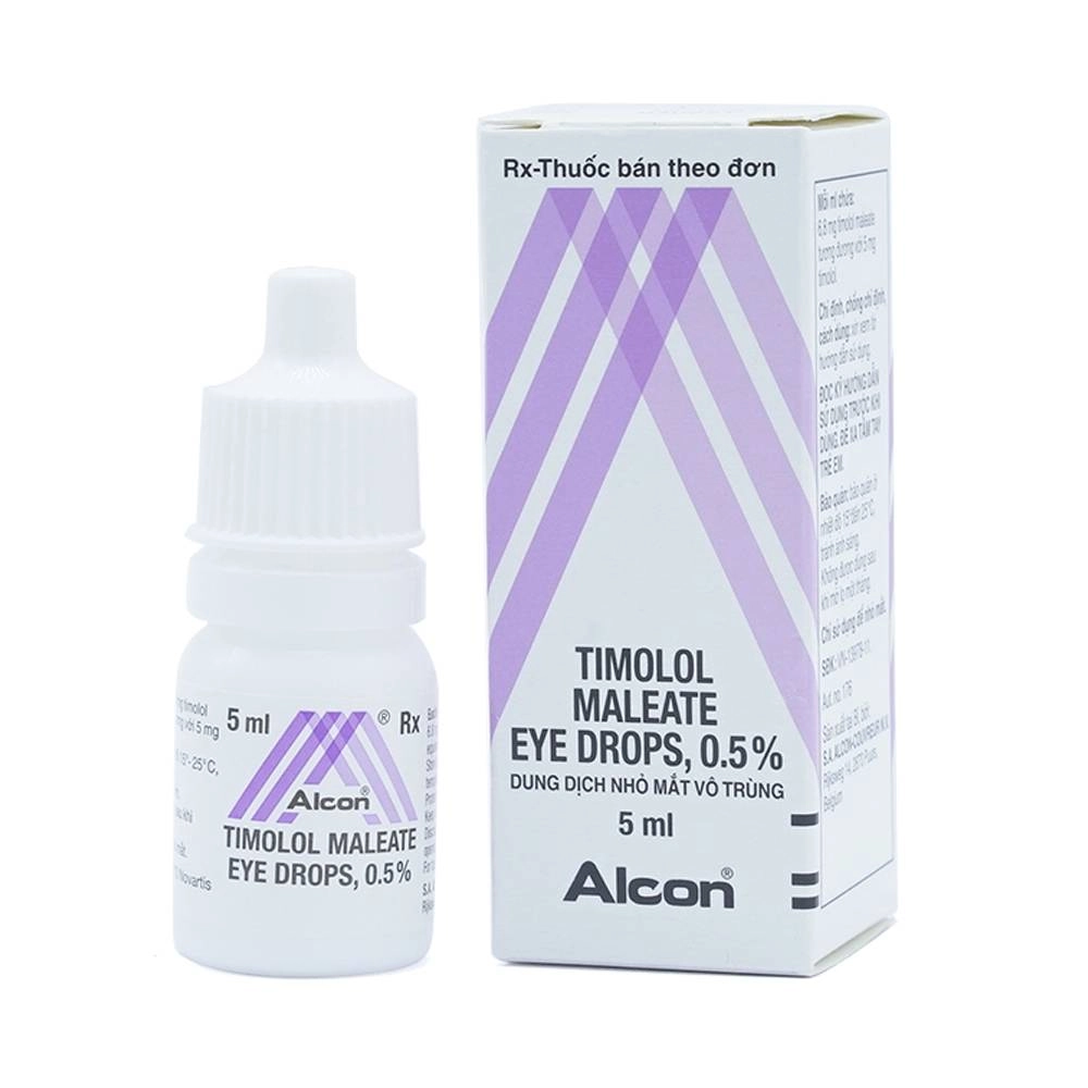 Thuốc nhỏ mắt Timolol Maleate Eye Drops hộp 1 chai 5ml