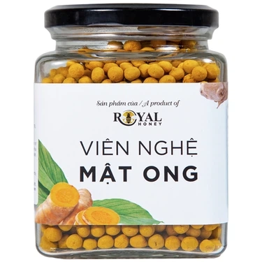 Giúp bổ sung dinh dưỡng, tăng cường đề kháng viên nghệ mật ong Royal Honey chai x 250g