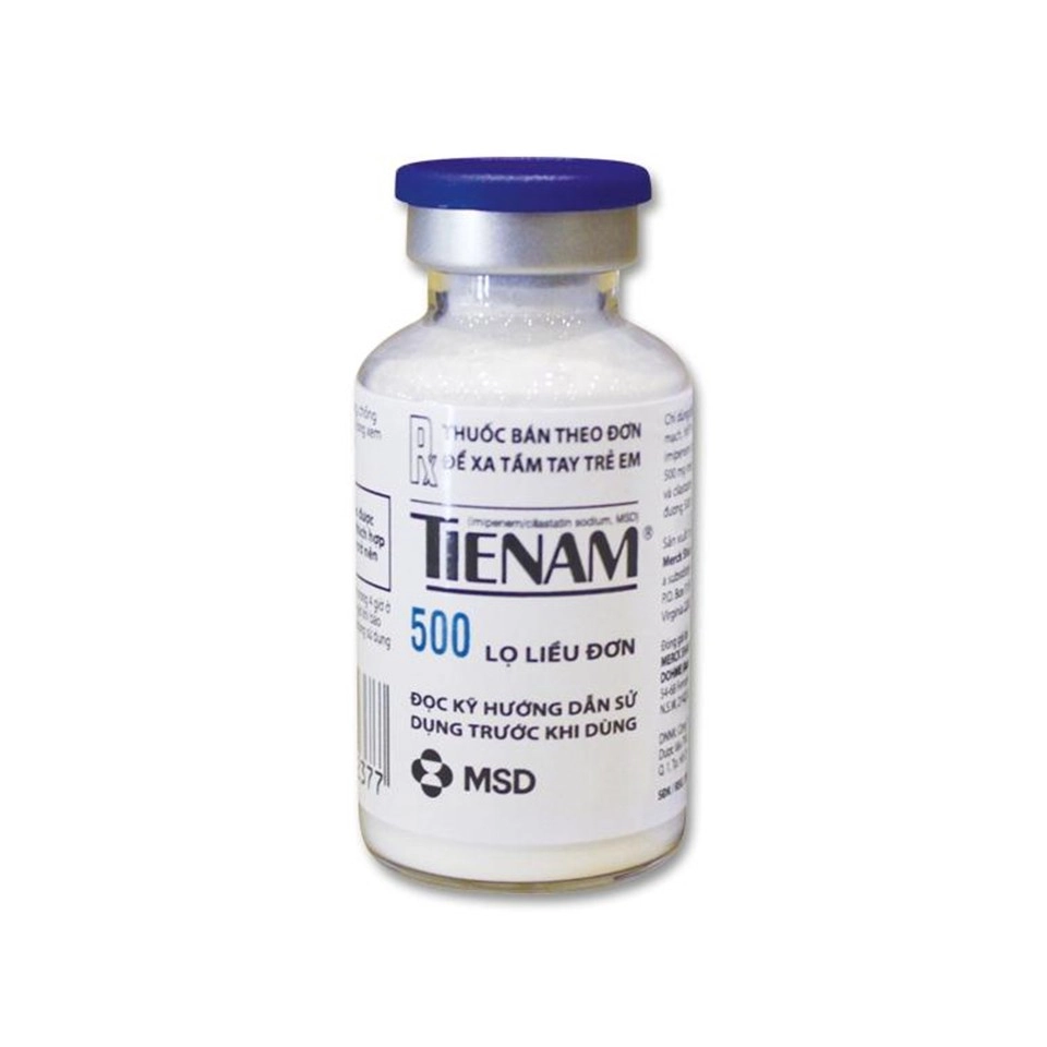 Điều trị các trường hợp nhiễm khuẩn Tienam MSD hộp 1 lọ x 20ml
