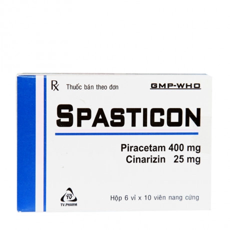 Thuốc hướng thần kinh Spasticon hộp 60 viên