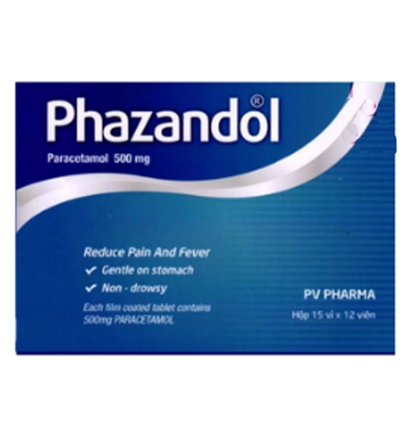 Thuốc giảm đau hạ sốt Phazandol hộp 15 vỉ x 12 viên