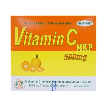 Phòng và điều trị bệnh Scorbut Vitamin C MKP 500mg hộp 20 vỉ x 10 viên