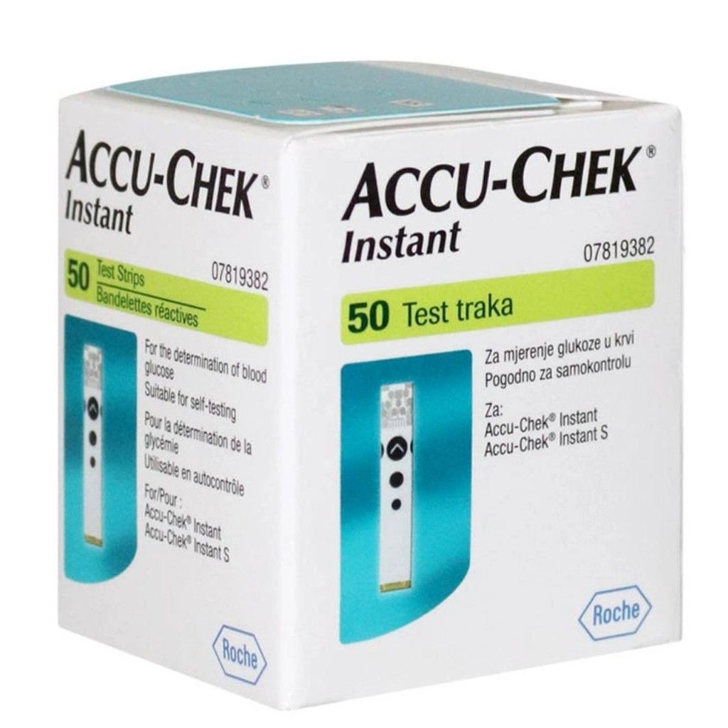 Que thử đường huyết ACCU - CHEK INSTANT hộp 50 que