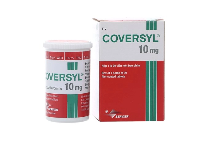 Thuốc trị cao huyết áp Coversyl 10mg hộp 30 viên