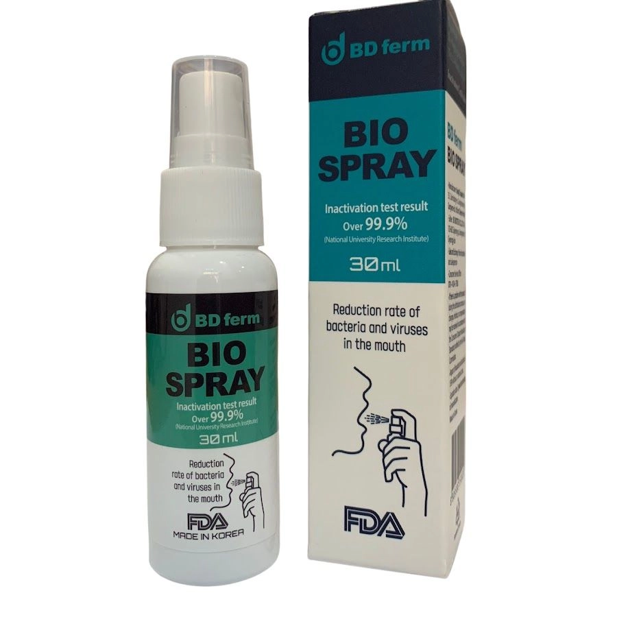 Xịt họng sinh học BD ferm BIO SPRAY hộp 1 chai 30ml