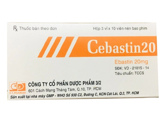 Cebastin 20 hộp 30 viên