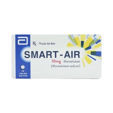Điều trị hen phế quản mạn tính Smart-Air 10mg Abbott hộp 1 vỉ x 10 viên