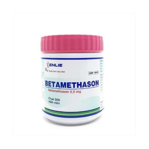 Thuốc chống viêm, dị ứng Betamethason 0,5mg ENLIE chai 500 viên nén