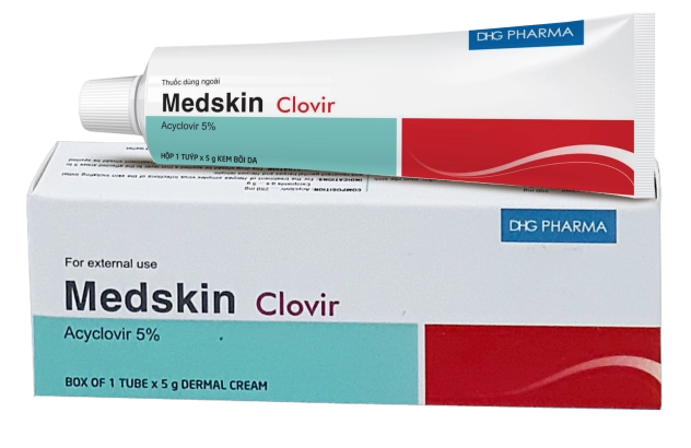 Thuốc dùng ngoài Medskin Acyclovir hộp 1 tuýp x 5g
