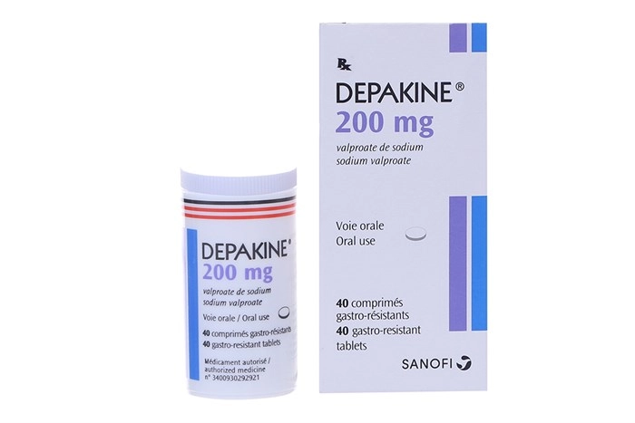 Thuốc trị động kinh Depakine 200mg hộp 1 lọ 40 viên