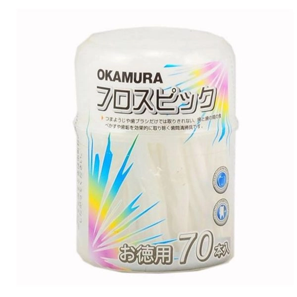 Tăm chỉ nha khoa OKAMURA hộp 70 cây