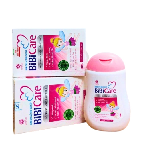 Dung dịch vệ sinh cho trẻ từ 2-15 tuổi BiBiCare hộp 1 chai 180ml