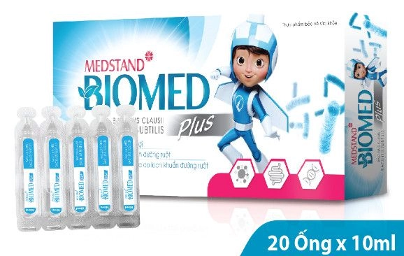 Men vi sinh Medstand BIOMED Plus hộp 20 ống x 10ml
