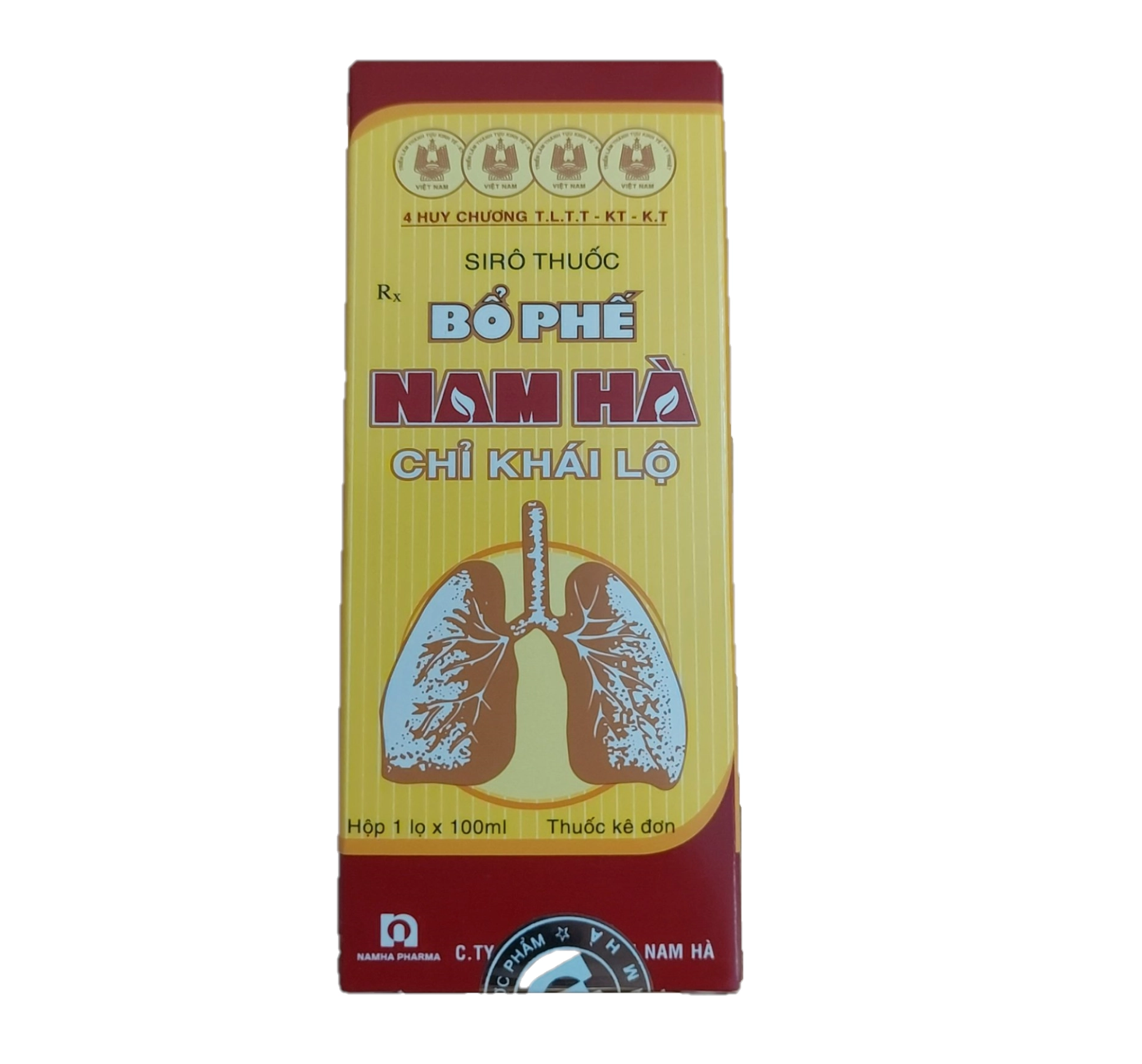 Siro ho Bổ Phế Nam Hà Chỉ Khái Lộ hộp 1 chai 100ml