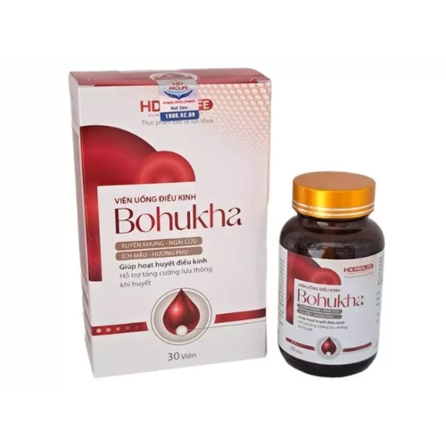 Viên uống điều kinh Bohukha HD-Prolife hộp 30 viên