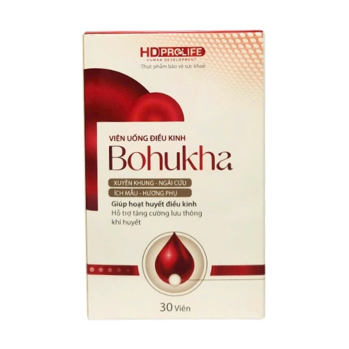Viên uống điều kinh Bohukha HD-Prolife hộp 30 viên