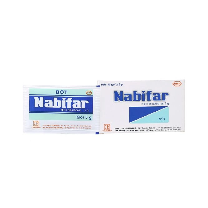 Bột vệ sinh phụ nữ Nabifar 5g Pharmedic hộp 10 gói