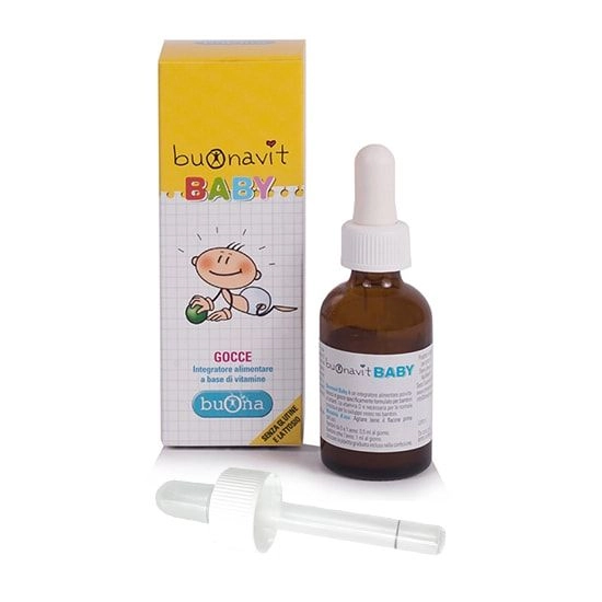 Siro dạng nhỏ giọt bổ sung vitamin tổng hợp, tăng chuyển hóa cho bé Buonavit BABY hộp 1 lọ 20ml
