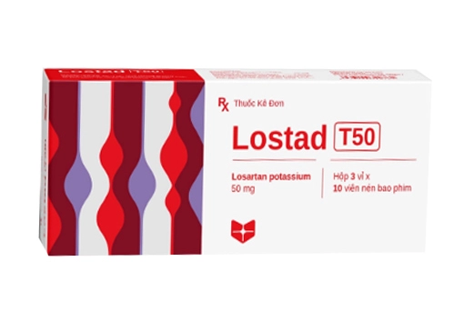 Thuốc tim mạch Lostad T50 hộp 30 viên