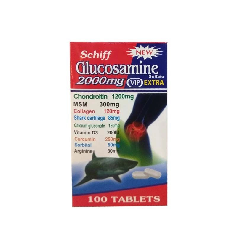 Viên uống hỗ trợ điều trị thoái hóa khớp Schiff Glucosamine 2000mg NEW VIP Extra hộp 1 lọ 100 viên