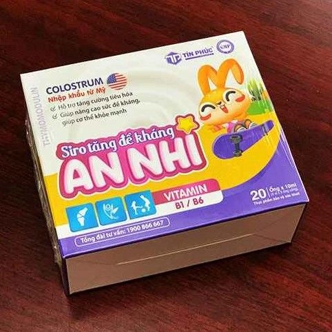 Siro Tăng Đề Kháng An Nhi hộp 4 vỉ x 5 ống x 10ml