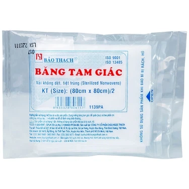 Băng tam giác Bảo Thạch (80cm x 80cm)/2 gói 1 cái