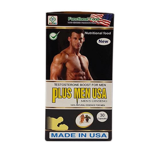 Viên uống tăng cường sinh lý nam Plus Men USA hộp 30 viên
