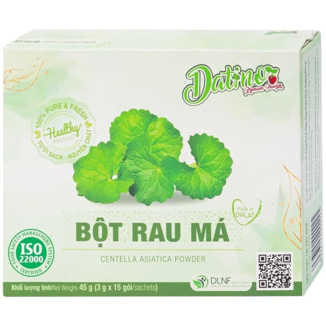 Thanh nhiệt giải độc cho cơ thể và làm đẹp da bột Rau Má Datino hộp 15 gói x 3g