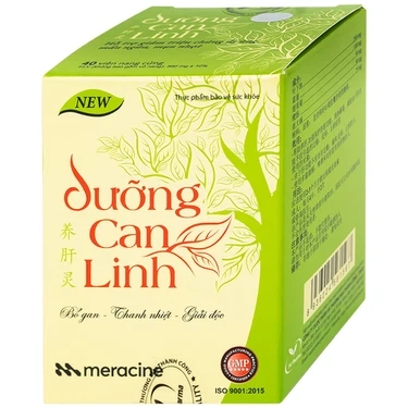 Bổ gan, tăng cường bảo vệ gan Dưỡng Can Linh Meracine hộp 1 lọ x 40 viên