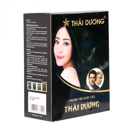 Nhuộm tóc đen dược liệu Thái Dương 1 gói