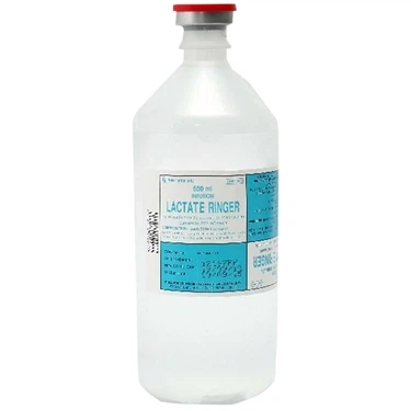 Dung dịch tiêm truyền điều chỉnh sự mất cân bằng về nước, chất điện giải Lactate Ringer Mekophar chai 500 ml