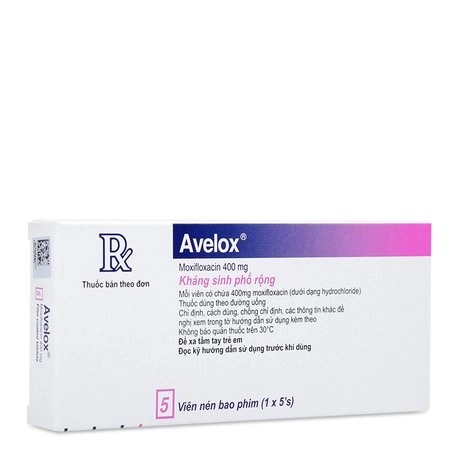 Thuốc kháng sinh Avelox 400mg  hộp 5 viên