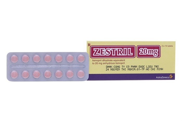 Thuốc điều trị tăng huyết áp Zestril 20mg hộp 28 viên
