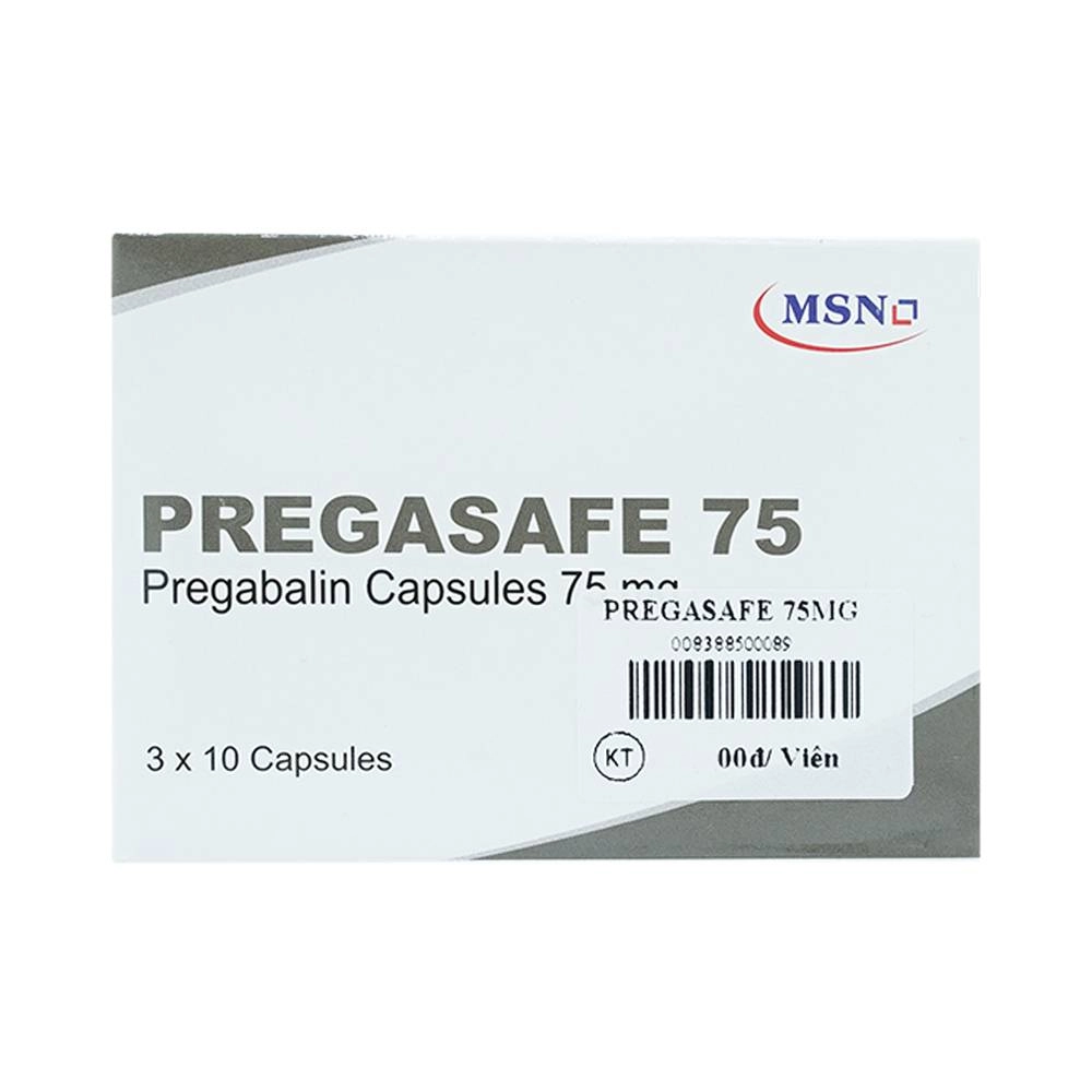 Thuốc chống động kinh Pregasafe 75Mg hộp 30 viên